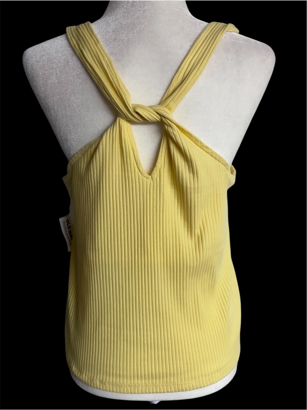 Old Navy Sleeveless Ribbed Loop-Back Sunbeam
Halter Top Size XL - Picture 4 of 9